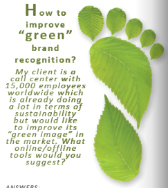 How would you improve "green" brand recognition?